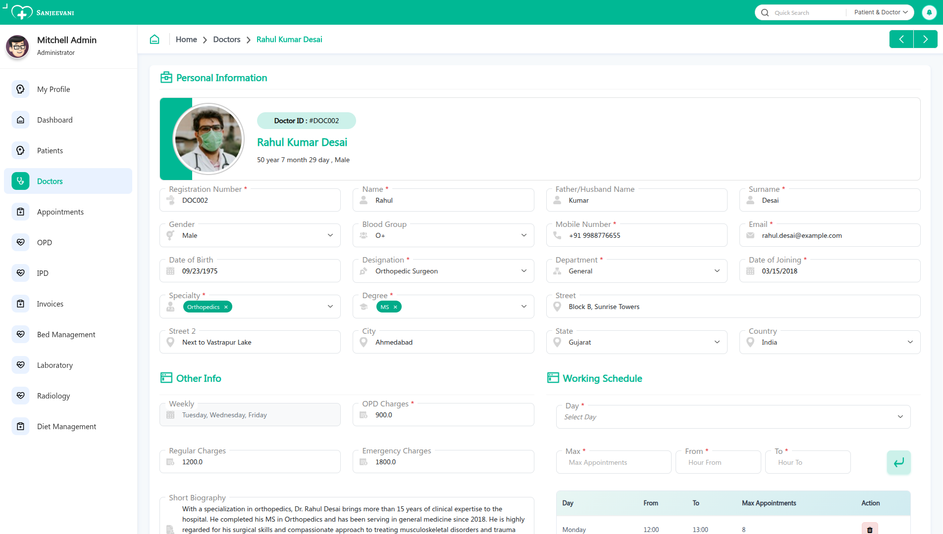 Healthcare professionals using Sanjeevani ERP