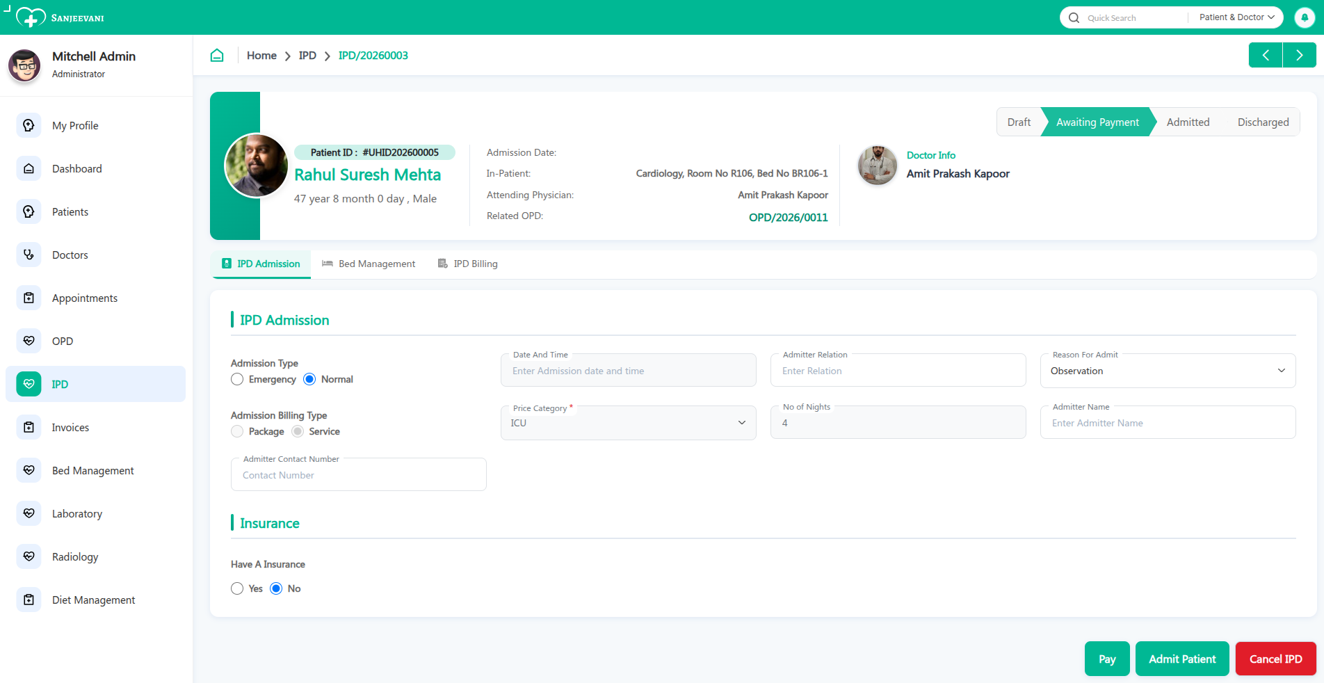 Healthcare professionals using Sanjeevani ERP